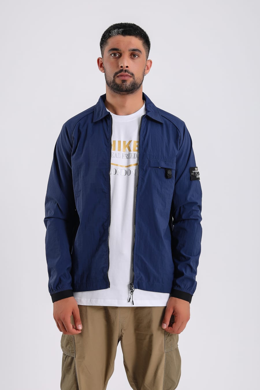 Mens over shirt zipper jacket designer jacket