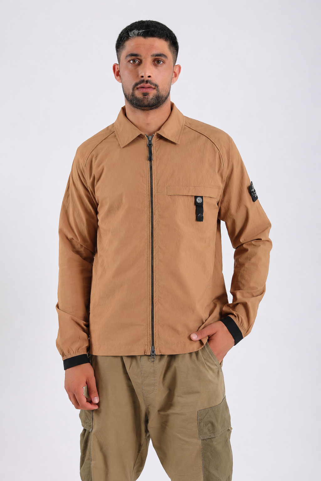 Mens over shirt zipper jacket designer jacket