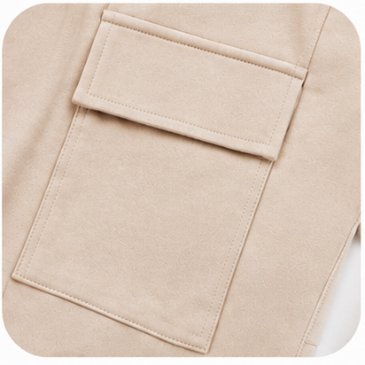 Men’s Beige Summer 2-Piece T-Shirt & Cargo Shorts Set